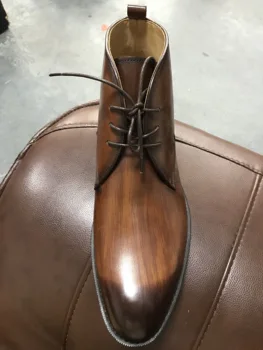 

Z999 custom made top quality handmade Goodyear welted skill Italian cowhide genuine cow leather stylish boot size 38-50