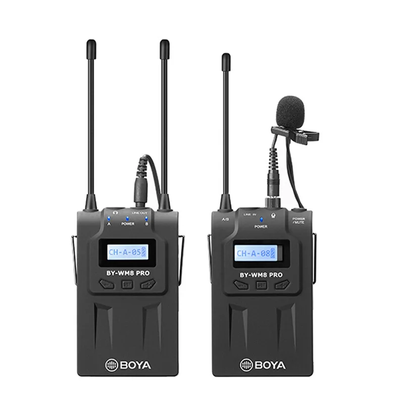 

BY-WM8 PRO-K1 Wireless Microphone Single-lens Reflex Camera Video Camera Interview Microphone Mobile Phone Live Micro Movie