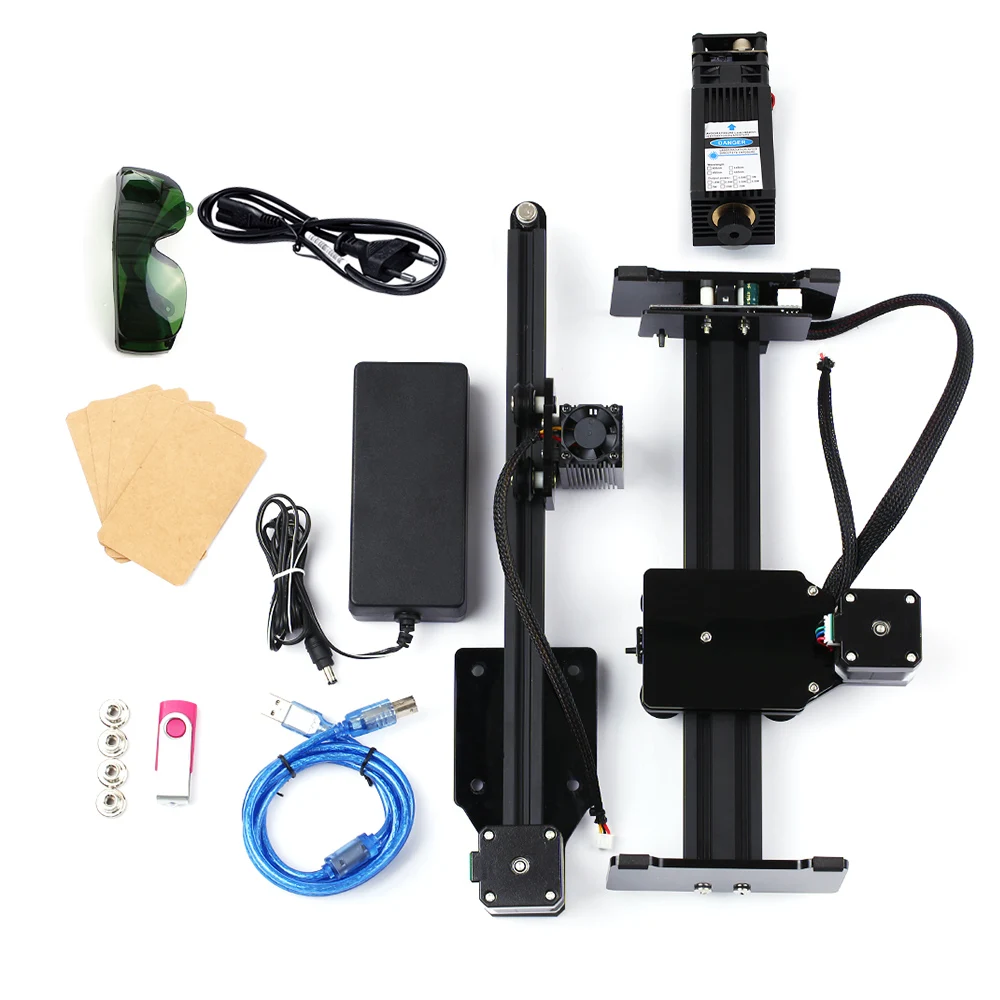 

Hot 1600mw Desktop USB Laser Engraver Portable Engraving Machine Mini Carver DIY Laser Logo Mark Printer with Protective Glasses
