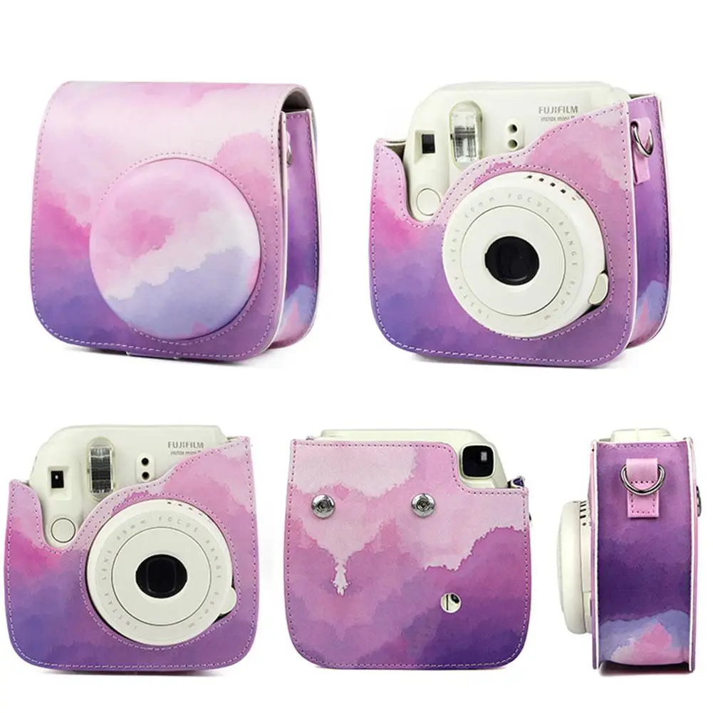 Сумка на плечо для камеры защитный чехол кожаная сумка Fujifilm Instax Mini 8/ MINI8 +/ 9 с