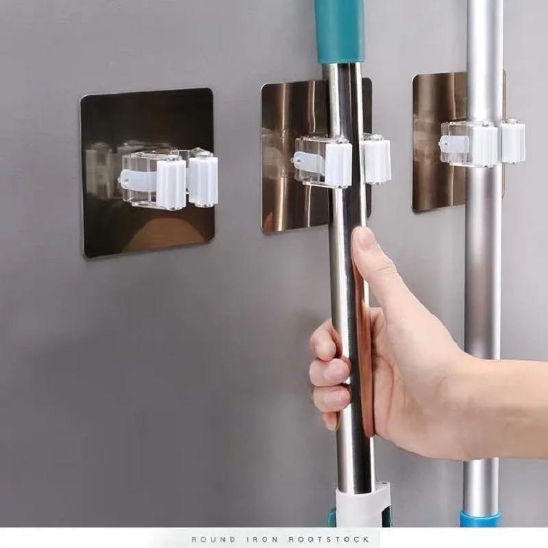 Best Price Mop-Holder Hook-Rack Pipe-Tools Organize Suction Kitchen-Hanger Wall-Mounted-Brush Broom QMrXe1lEg57
