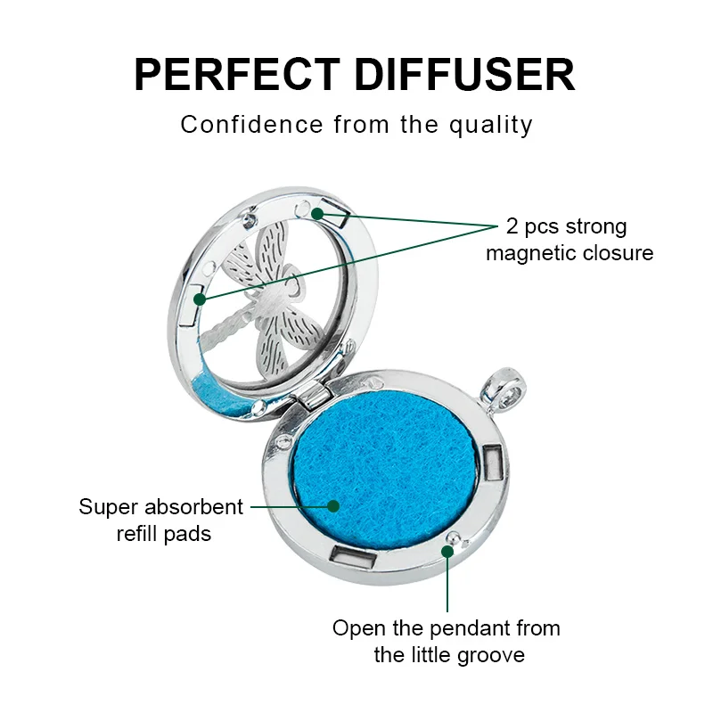 30 мм античное серебро терапия ароматерапия эфирное масло диффузор ожерелье