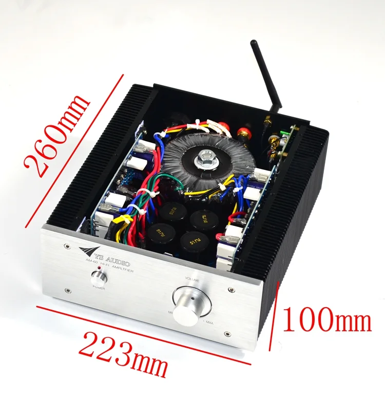 AM-60 HiFi усилитель мощности DIY усилитель мощности класс А класс AB опционально bluetooth 5,0