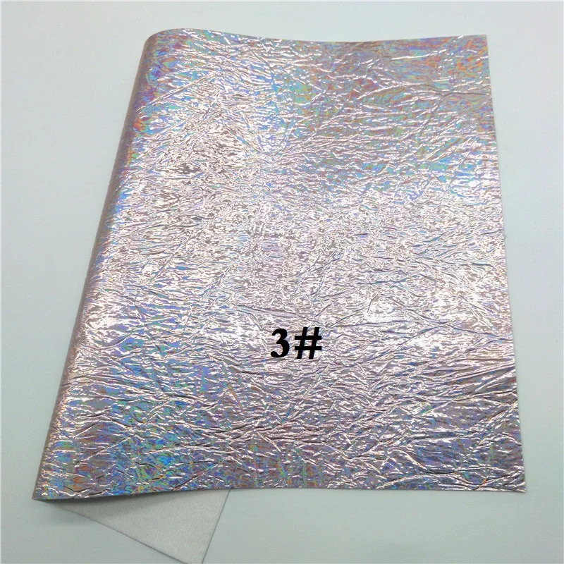 Glitterwishcome 21X29 см A4 размер винил для бантов переливающееся тиснение SyntheticLeather искусственная кожа листы для бантов, GM568A - Цвет: 3