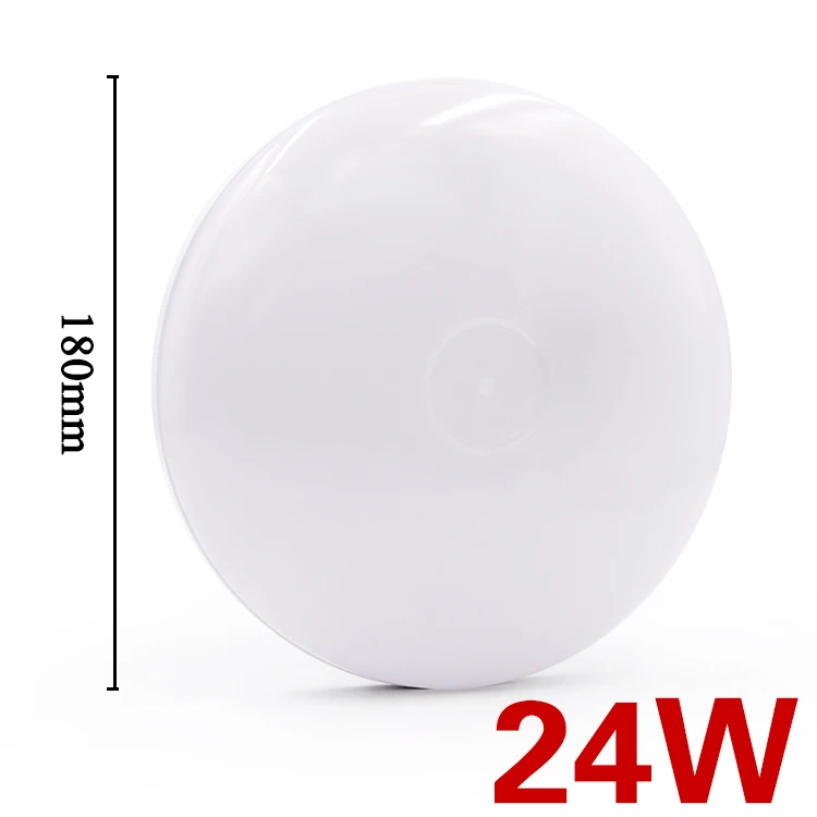 24W A EnwYe 6 Вт, 9 Вт, 13 Вт, 18 Вт, 24 Вт, 36 Вт, 48 Вт, светодиодная Круглая Панель для поверхностного монтажа, светодиодный потолочный светильник AC 85-265 в, лампада, светодиодная лампа - Цвет корпуса: 24W A