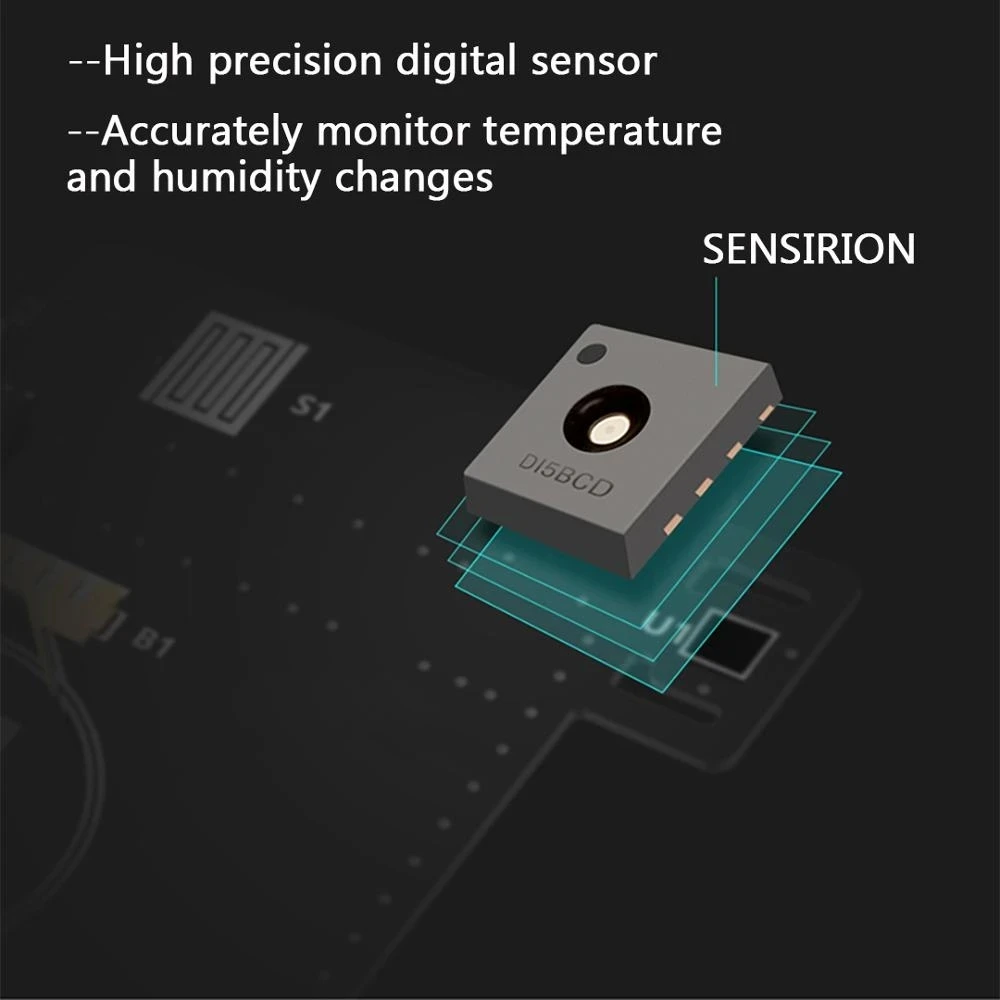 Youpin MMC Screen LCD Large Digital display Thermometer Hygrometer Temperature Humidity Sensor temperature humidity meter,smart thermometer
