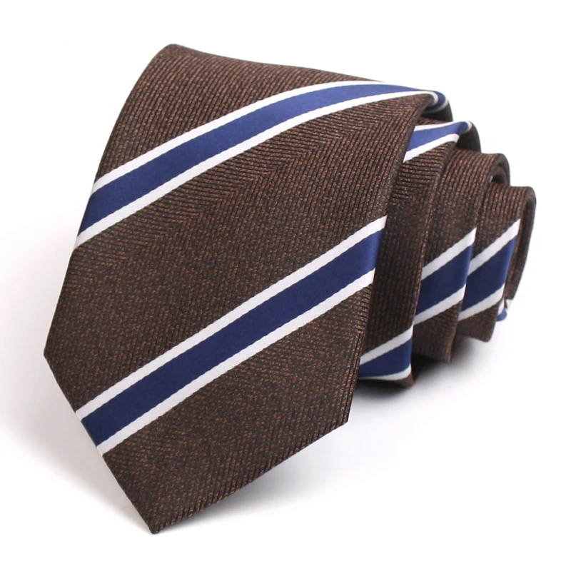 

Gentleman Business Tie Men's High Quality Business Suit Work Necktie 8CM Wide Striped Ties For Men Fashion Formal Neck Tie