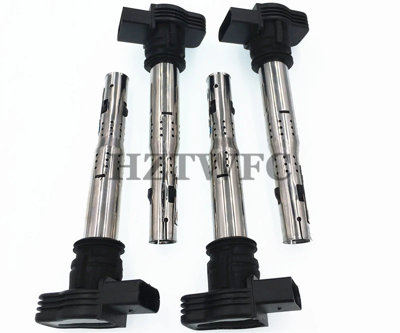 4 шт. новая катушка зажигания для VW EOS GOLF JETTA PASSAT Scirocco Tiguan Touareg Audi A3 A4 A5 A6 A8 Q3 Q5 TT SKODA SEAT