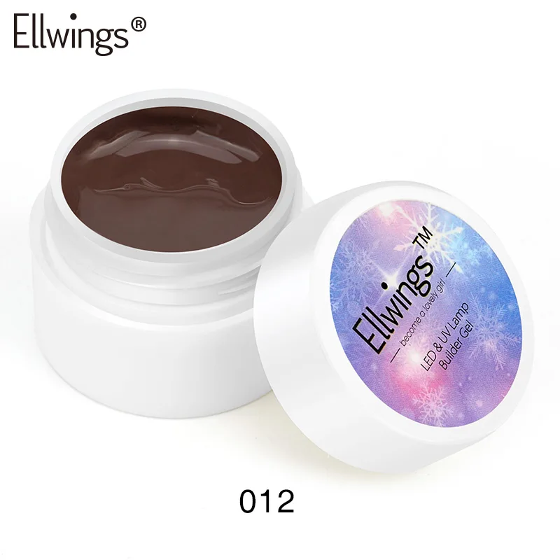 8ml builder gel 12 Ellwings светящийся УФ-гель для ногтей 119 цветов светится в темноте Гель-лак для маникюра сделай сам - Цвет: 8ml builder gel 12