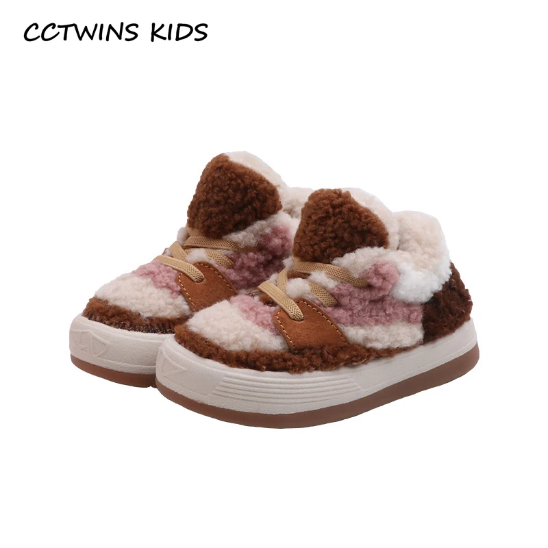CCTWINS/детская обувь; коллекция года; зимние модные теплые ботинки на меху для девочек; короткие ботинки на меху для мальчиков; повседневная обувь черного цвета для детей; SNB129