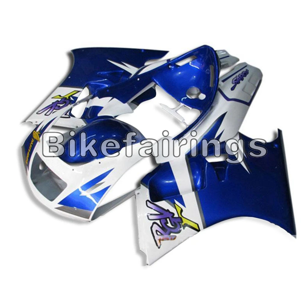 Полный обтекатели для Suzuki RGV250 VJ22 1990 1991 1992 1993 1994 1995 RGV250 ABS Пластик электронный атомайзер блеск для губ сине-белые крышка