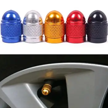 

4Pcs Aluminum Bullet Truck Car Tyre pneumatic valve cover Rim Air Port Cover Tire Wheel Stem Caps carros Exterior Automobile