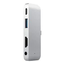 Type c 3 5mm Headphone Jack PD Charging USB Hub Adapter Compact Portable 4K HDMI Stable High Speed Concentrator For IPad Pro