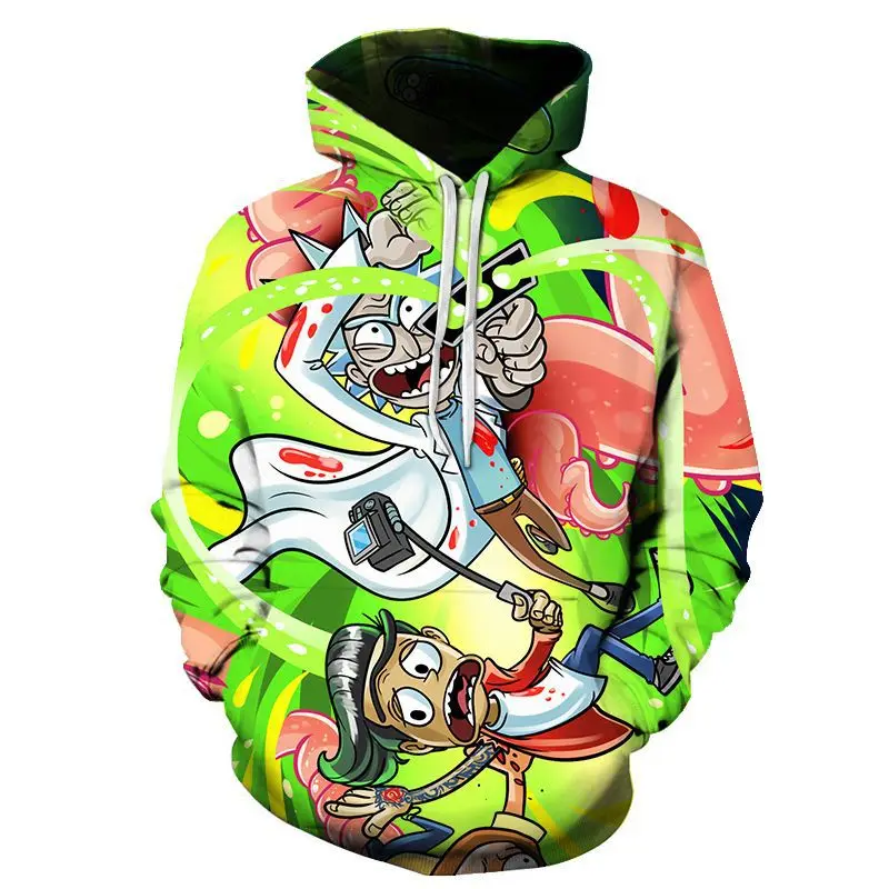25 Rick and Morty Hot Wilderness Series Anime Hoodie 3D Print Sweatshirt Cool man Hoodie - Color: 25