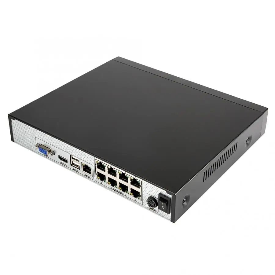 8CH POE NVR сеть 5MP H.265 Удаленный просмотр HDMI видео рекордер для Onvif 100-240 В горячая распродажа