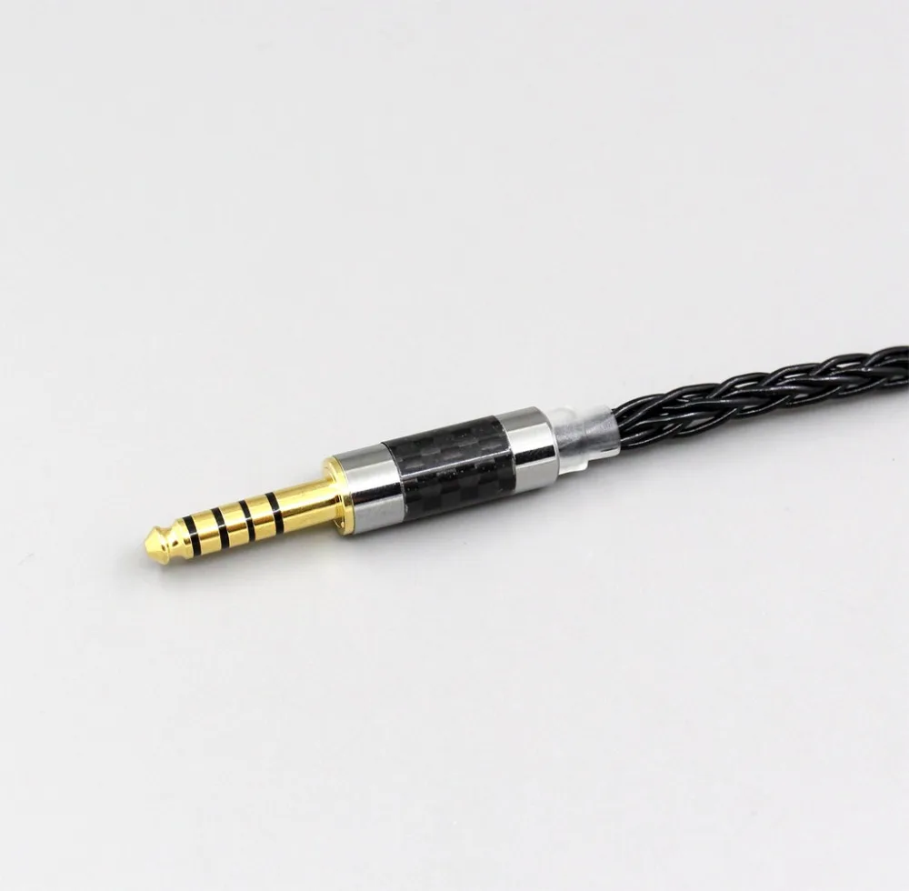 LN006398 Balanced 3 5mm 2 5mm 8 Core Silver Plated Headphone Cable For Ultrasone Performance 820 880 Signature DXP PRO STUDIO