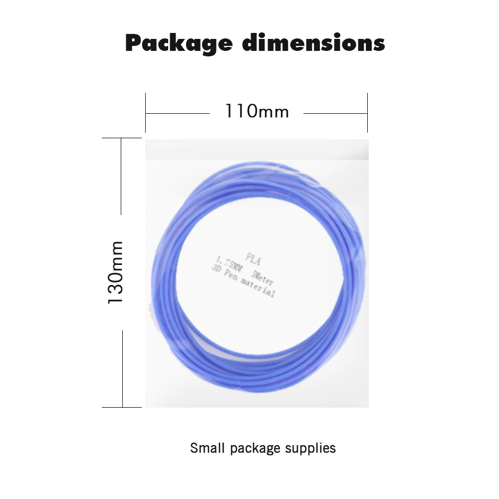 SUNLU 1,75 PLA 3D печать Ручка накаливания заправки для детей DIY ремесла расходные PLA нити 5 м отправка случайным цветом