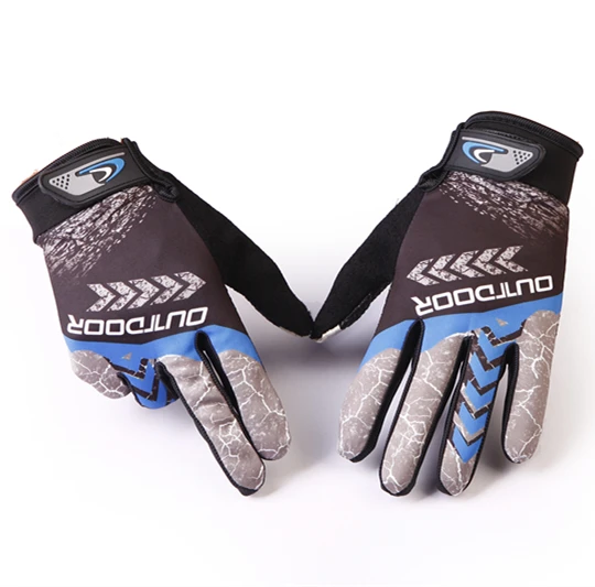 cheap Anti Slip Bicycle Gloves long full Finger Cycling Gloves Breathable summer sunscreen Outdoor Sports Men Women MTB Bikes Gloves