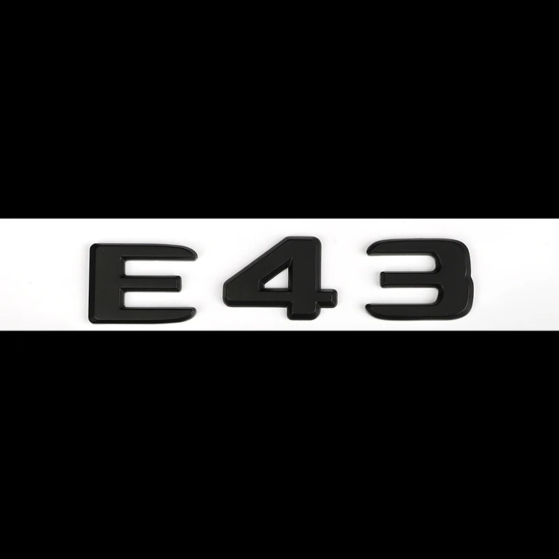 3D Abs для Mercedes Benz E63S E63 E43 C43 эмблема автомобиля Стайлинг багажника переоборудование наклейка матовый черный