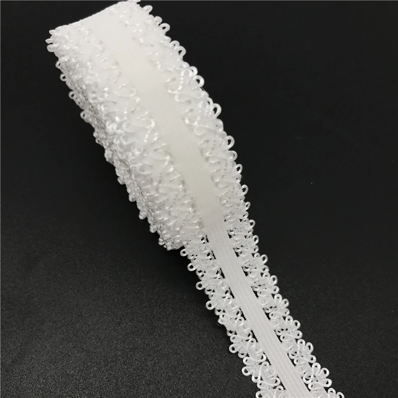 Elastic Band 5yards/Lot 7/8"(20mm) Crown Edge Frilly Lace Trim Elastic Spandex Band For Sewing Fabric DIY Garment Accessory fabric craft supplies