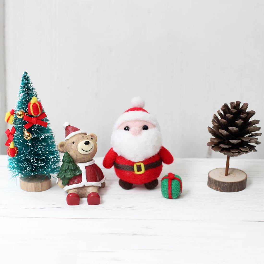 Игла DIY Набор для валяния, шерстяной ковер, набор для крючка, ручная работа, шерстяная вышивка, креативный подарок с ударной иглой-рождественские пингвины