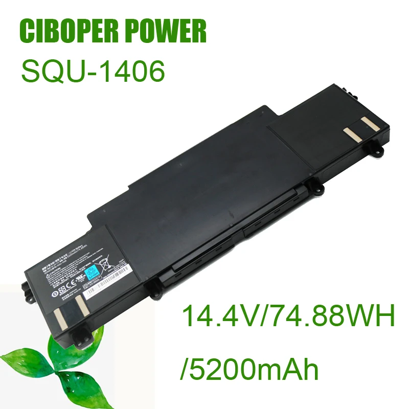 CP New настоящая аккумуляторная батарея для ноутбука 14 4 V 5200mAh/74.88WH 911-E1 911-T2A 911-S2B 911-T1