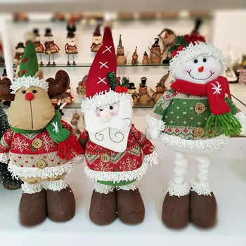 

Christmas Ornaments Gift Santa Claus Snowman Tree Toy Doll Hang Decorations Merry Christmas Favor Party Decorations For Home #20