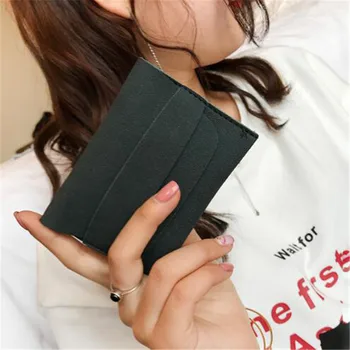 

Cute Mini Coin Purses Women Scrub Small Wallet Money Pocket Portable Frosted Female Short Wallets Bags