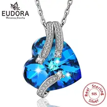 Женское Ожерелье с кристаллом swarovski eudora ожерелье подвеской
