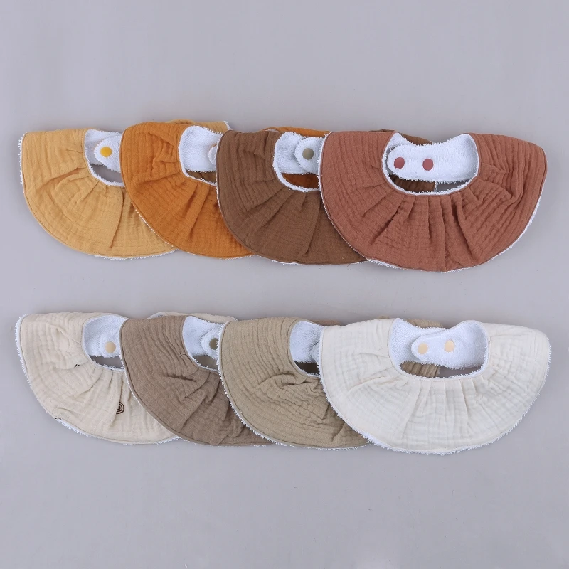 Baby Feeding Drool Bib Collar Decoration Saliva Towel Soft Cotton Scarf Burp Cloth for Newborn Toddler Gifts feeding bib