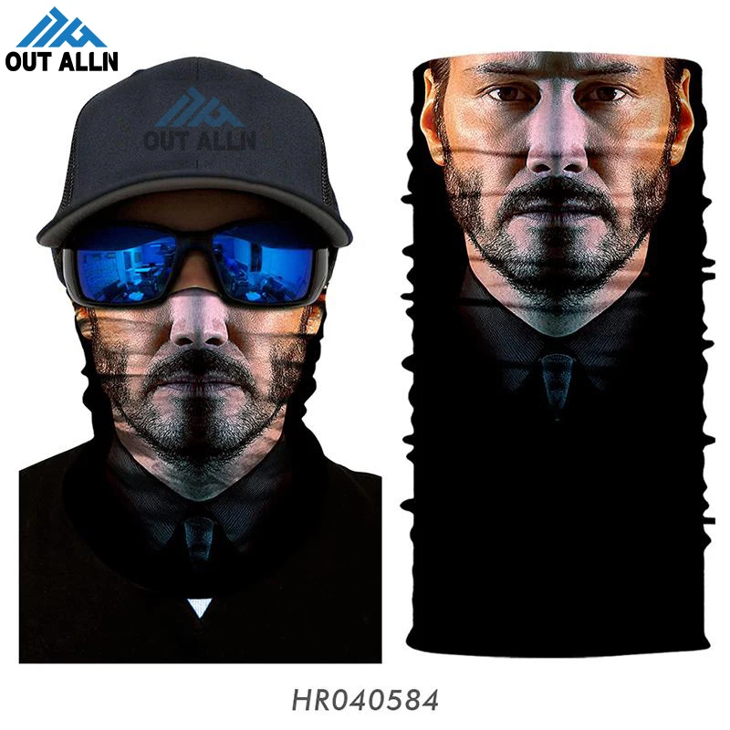 HR040584 Высокая эластичность 3D бесшовная бандана Бэтмен щит для лица клоун Велоспорт Головные уборы Джокер маски для лица Лыжный туризм курительная Бандана Балаклава - Цвет: HR040584