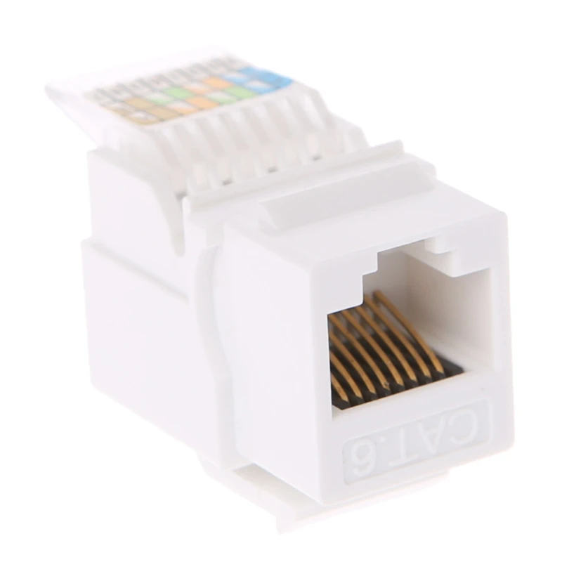 

5 Pcs RJ45 Jack Socket Cat6 Network Ethernet Connection Adapter Tool-Less Module B95C