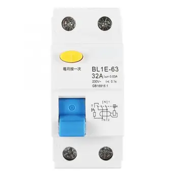 

BL1E-63 32A 1P+N RCCB Residual Current Circuit Breaker 230V 30mA disyuntor High Quality