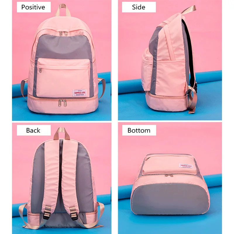Women Gym Backpack Flower Fitness Bag Sac De Sport Bags Dry And Wet Independent Shoes Bags Female Bolsa Deporte Gymtas XA906WA