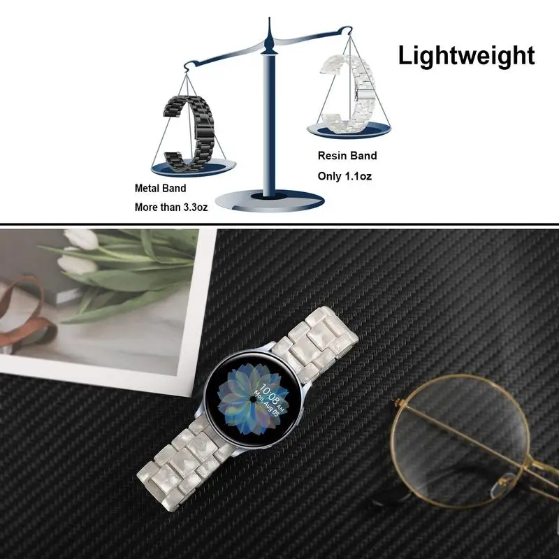 Trumirr Смола ремешок для samsung Galaxy Watch Active/Active 2 40 мм 44 мм сталь Пряжка ремешок Quick Release ремешок Active2 ремень