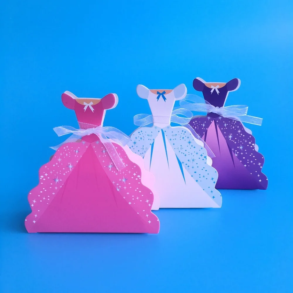 

Princess Baptism Candy Box Baby Shower Favor Boxes and Bags Small Gift Boxes for Party Favors Paper Packaging Box Regalo Bimbi