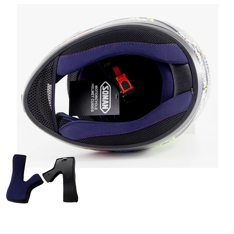 Motorcycle Full Face Helmet Motocross Street Riding Bike Racing Road DOT Safety