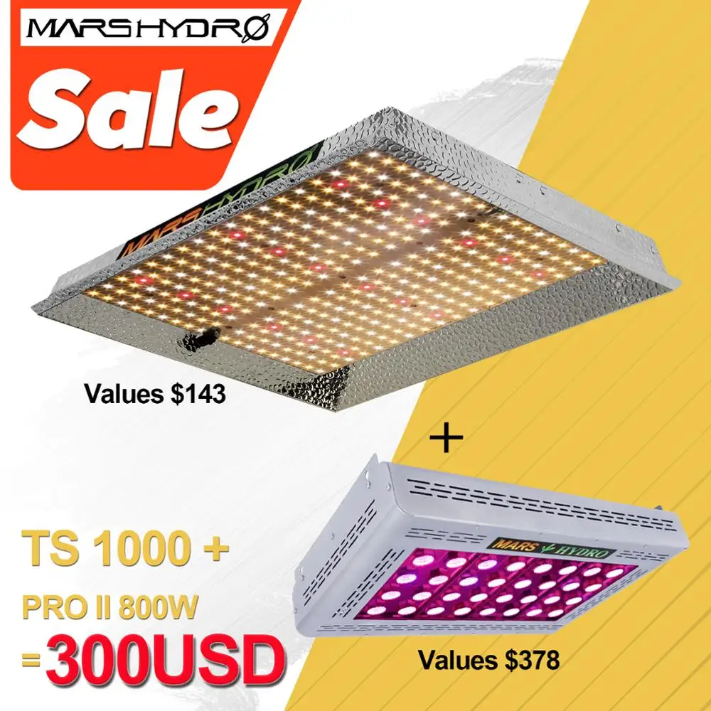 Распродажа! Mars Hydro TSW 1000 Вт 600 Вт комбинированный светодиодный светильник для выращивания полный спектр лучший для гидрорастений Veg Flower