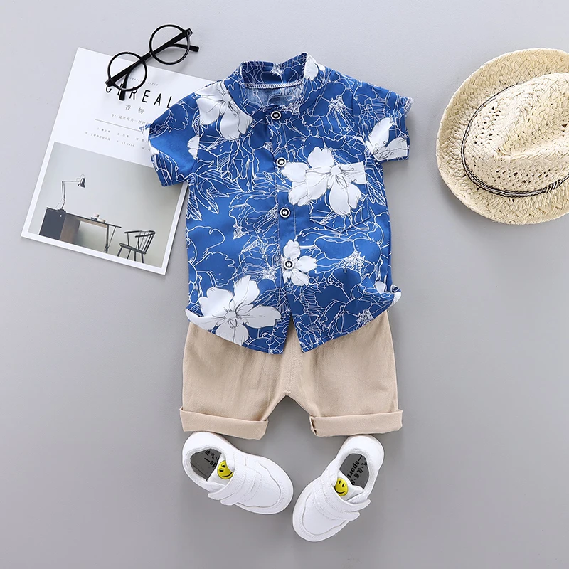 Summer Infant Baby Boys Sets 2020 New Boy Short Sleeve Suit Children's