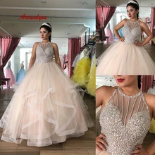 Роскошные бальные платья, бальное платье цвета шампанского, для выпускного вечера, дебютанта, милое 16 платье, vestidos de 15 anos