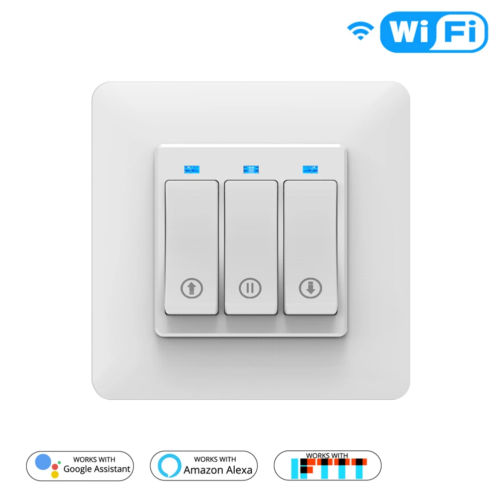 WiFi умный занавес переключатель Tuya Smart Life App пульт дистанционного управления двигатель для занавески с электроприводом рулонные шторы, работает с Alexa Google Home
