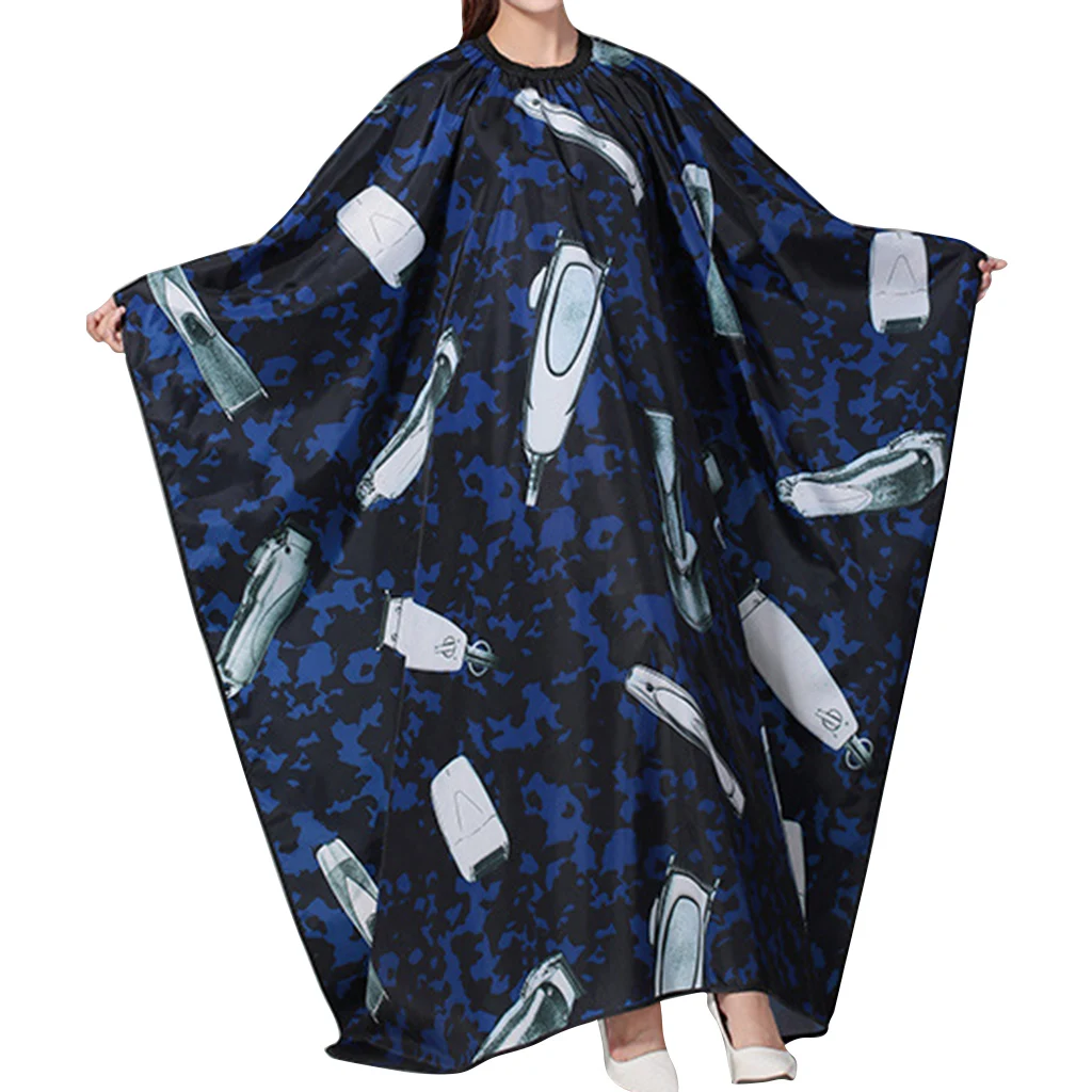 Model 1-Blue Парикмахерская накидки для парикмахерской для взрослых Большая стрижка фартук платье стилист Рабочая одежда - Цвет: Model 1-Blue
