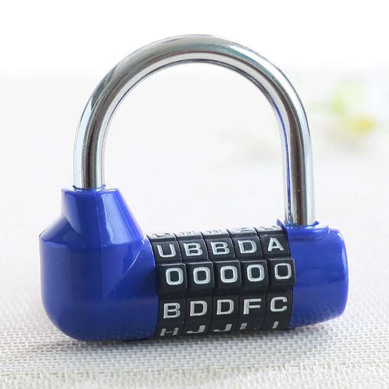 502412 Dial Bicycle Password Combination Padlock Safety Lock 5 Digit 70mm 