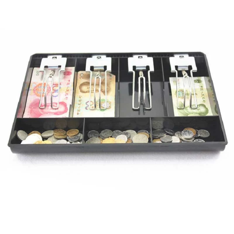 Hard Case Clip Cash Register Box New Classify Store Cashier Coin Drawer Box Cash Drawer Tray Money Counter Case