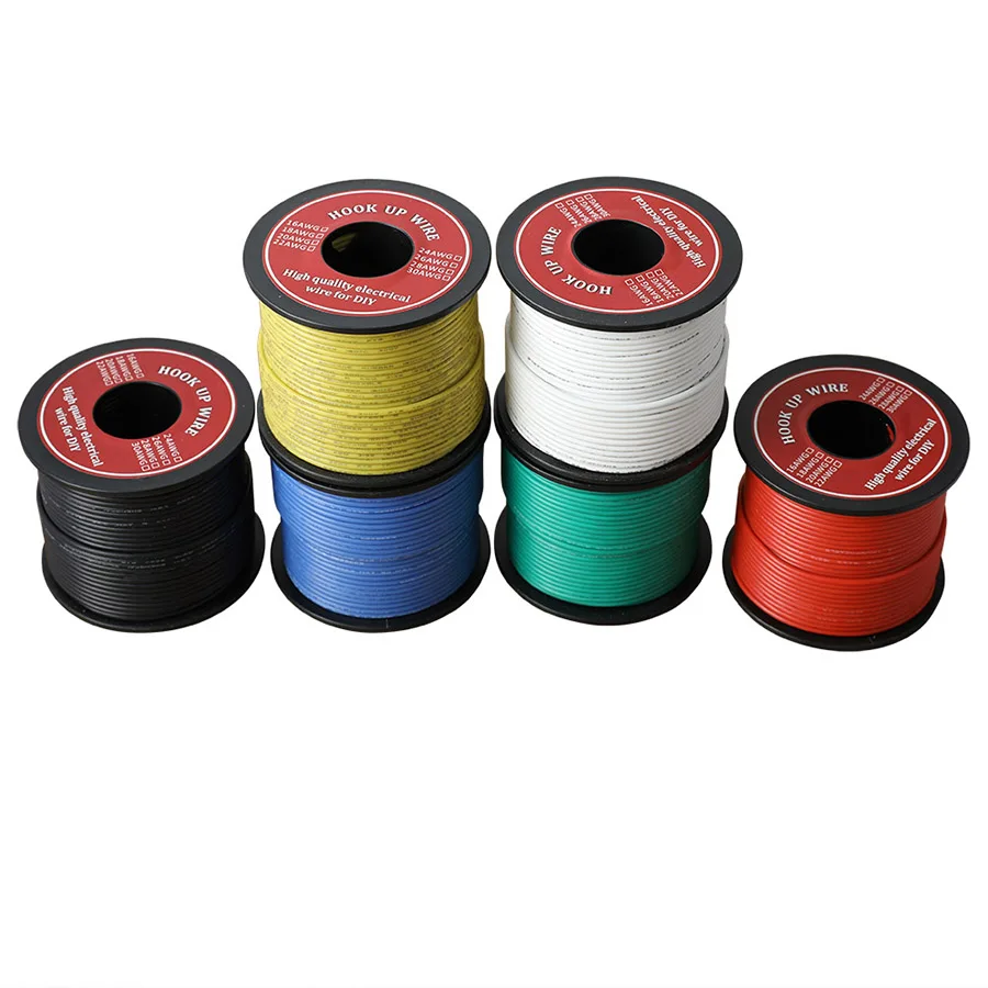 Провод электрический UL3132 24AWG 50-100 м 300 В 6 цветов | Обустройство дома