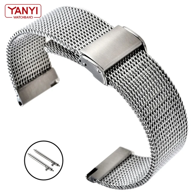 High Quality Milan Mesh Stainless Steel Bracelet for breitling i wc Citizen  Seiko Watch strap mens luxury 18 20 22mm watchband|Watchbands| - AliExpress