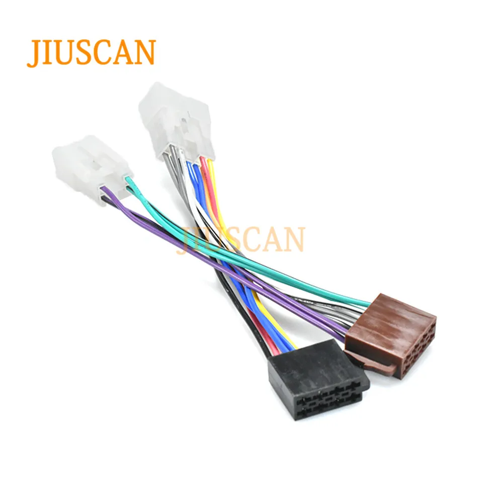 JIUSCAN 12-022 ISO автомобильный Радио адаптер кабель для питания и колонки для TOYOTA для LEXUS для DAIHATSU