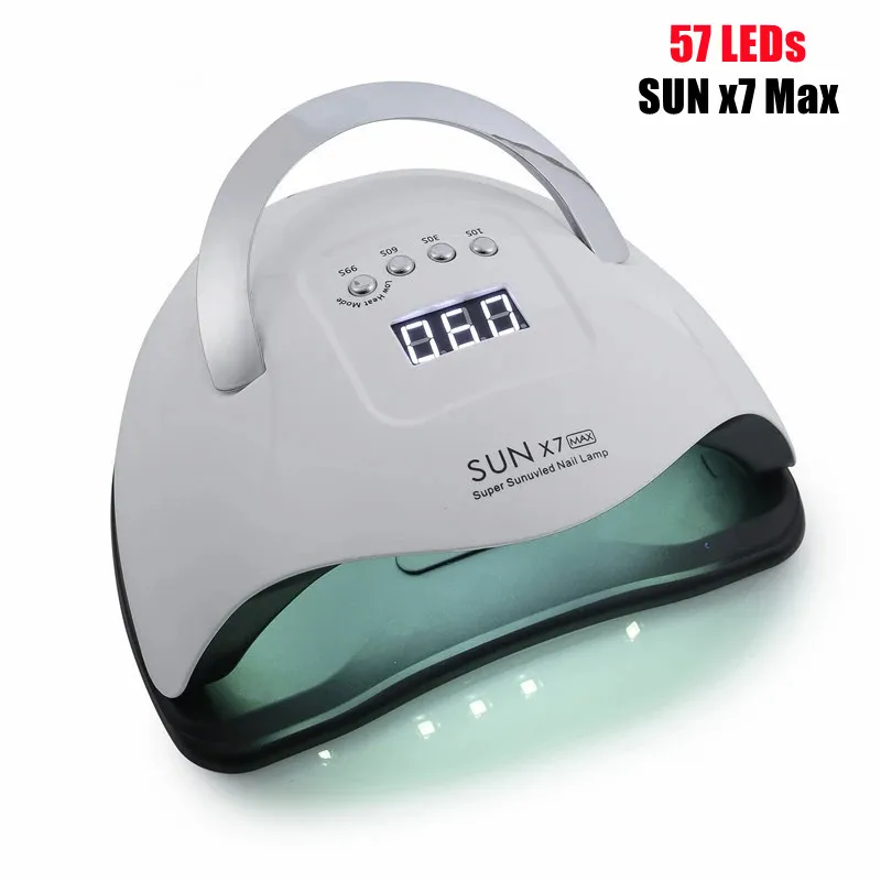 SUN X7 MAX-Lámpara LED UV de secado rápido para uñas, de alta potencia, 180W, esmalte de Gel, herramienta de secado de uñas con Sensor inteligente, nueva oferta
