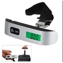 50kg/110lb Digital Luggage Scale Backlight Electronic Portable Suitcase Scale Handled Travel Bag Weight Fish Hanging Hook Scale