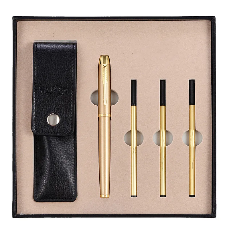 

Luxury Business Replaceable refills Ballpoint pen Golden Clip Ball pen for gifts Office Signing Pens Stationery supplies 2022